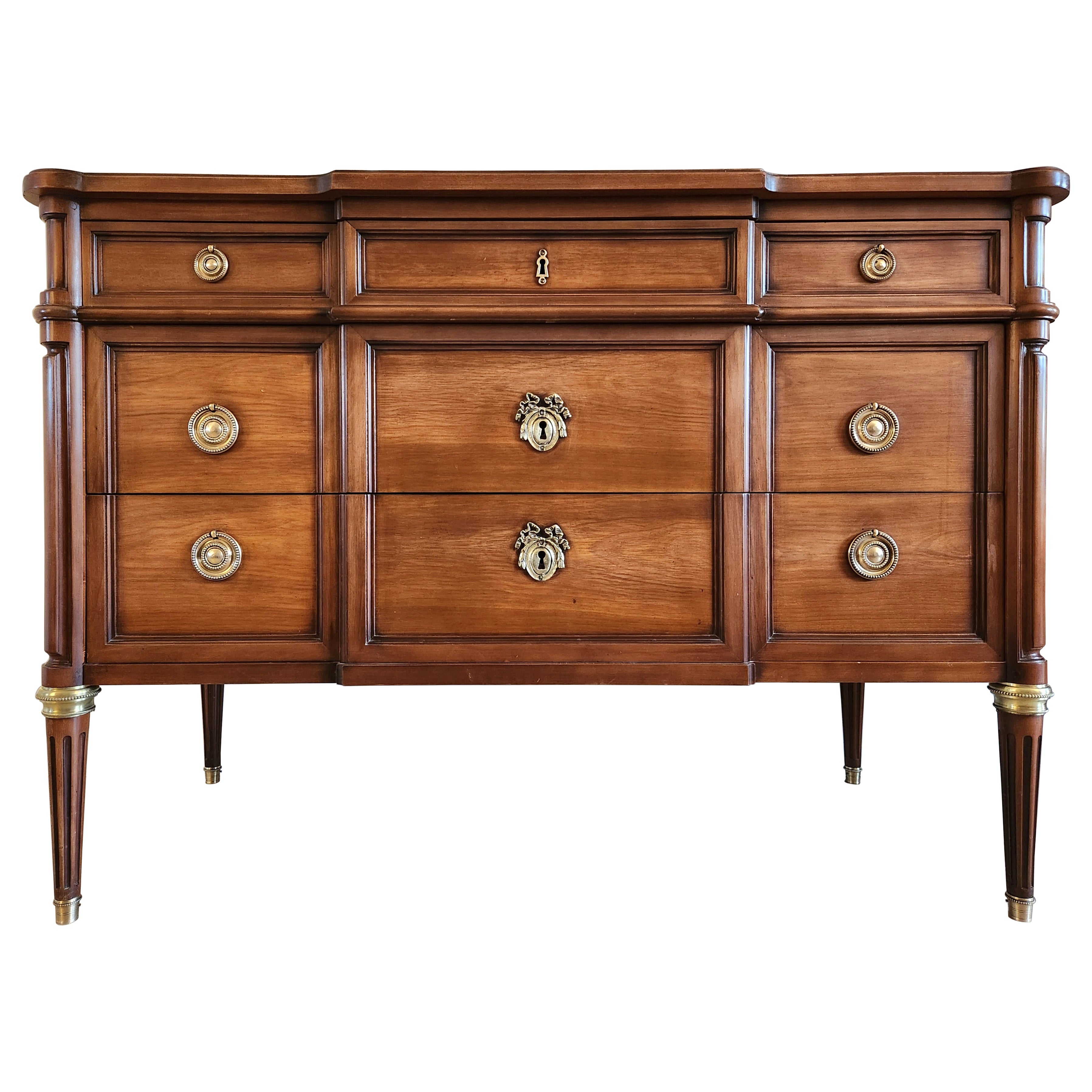 Antique French Louis XVI Commode Chest Of Drawers