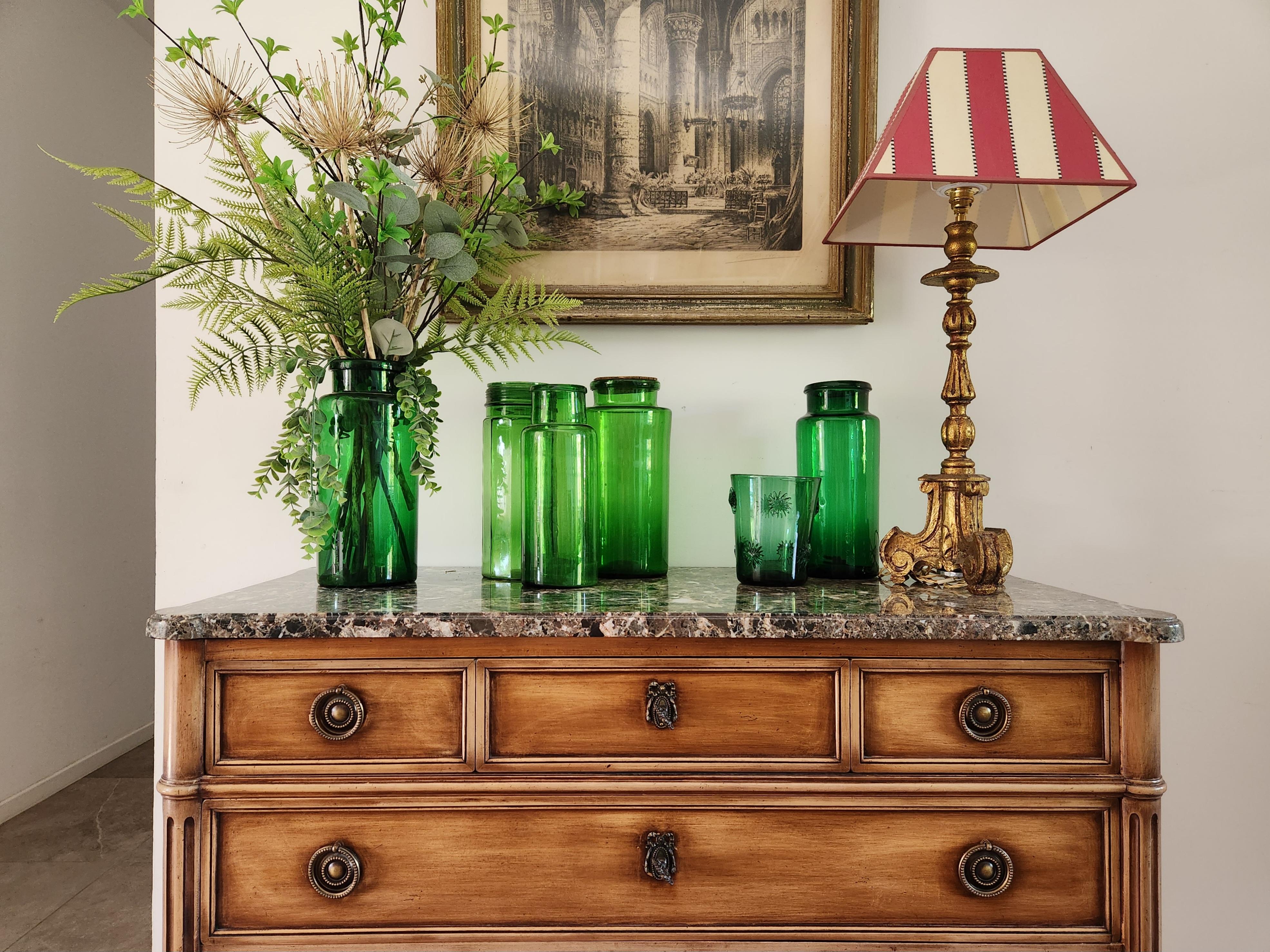 Antique French Louis XVI Commode Chest Of Drawers, Marbre & Bronze in vendita 6