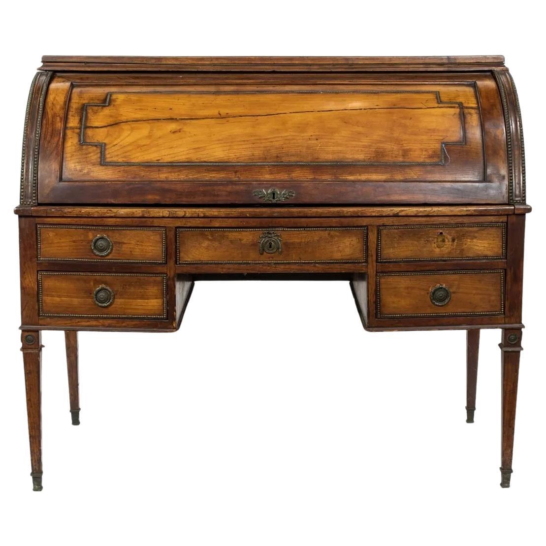 Antique French Louis XVI Cylinder Desk - Late 18th Century (AF5-002)