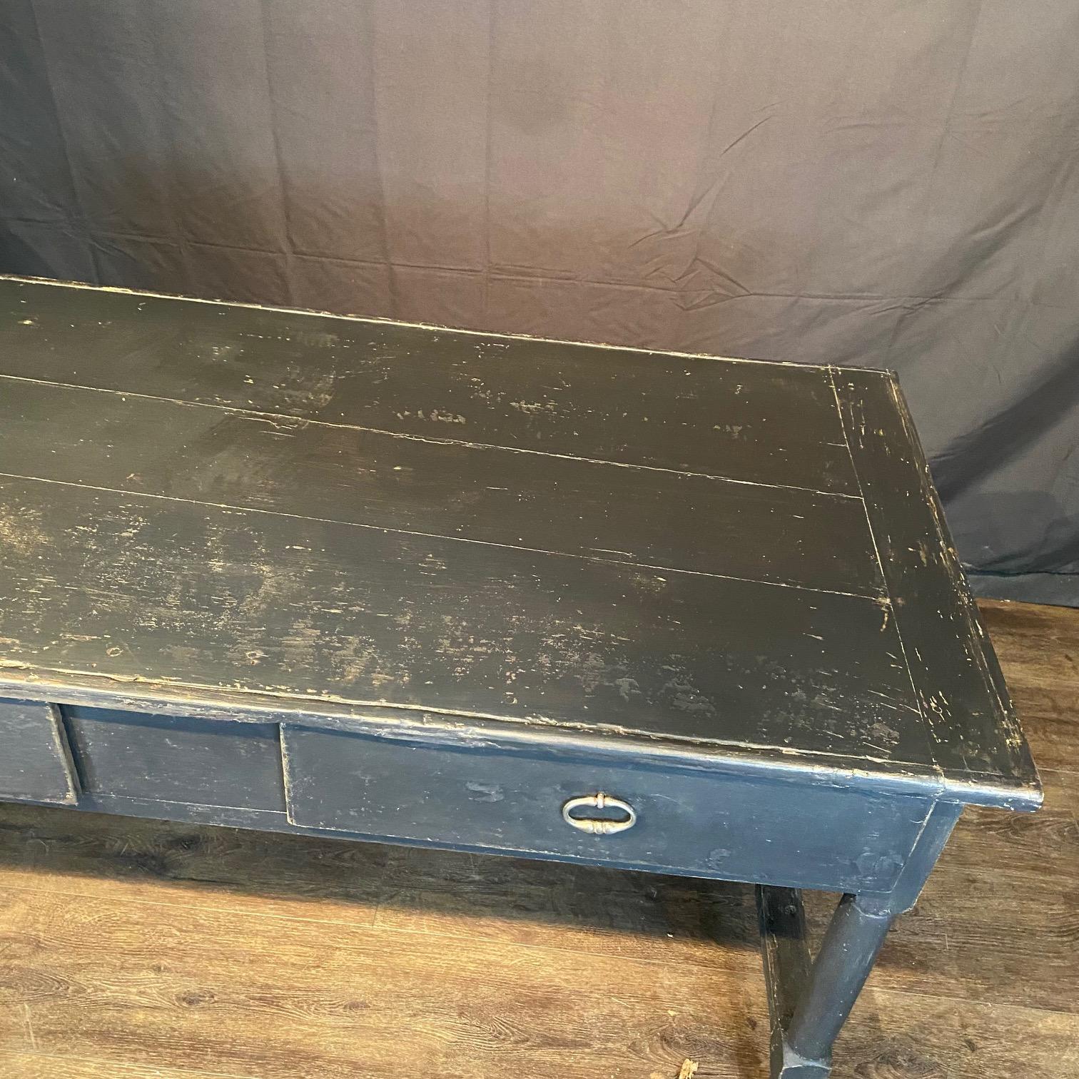 Antique French Louis XVI Schreibtisch, Konsole, oder Kücheninsel im Angebot 5