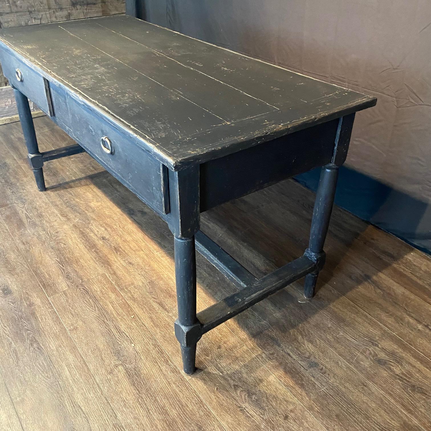 Antique French Louis XVI Schreibtisch, Konsole, oder Kücheninsel im Angebot 6