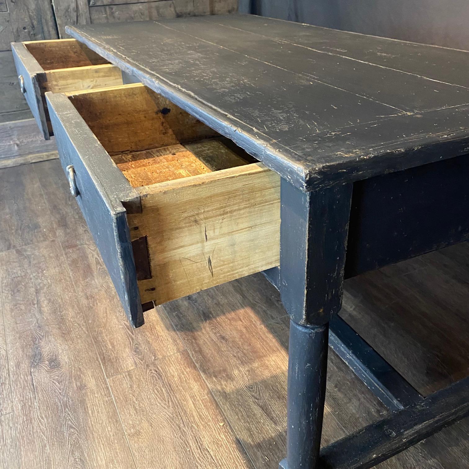 Antique French Louis XVI Schreibtisch, Konsole, oder Kücheninsel im Angebot 1