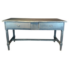 Antique French Louis XVI Desk, Console, or Kitchen Island