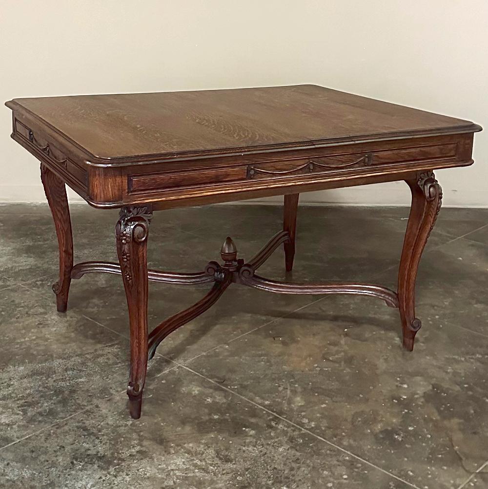 Antique French Louis XVI Desk ~ Library Table ~ Dining Table In Good Condition For Sale In Dallas, TX