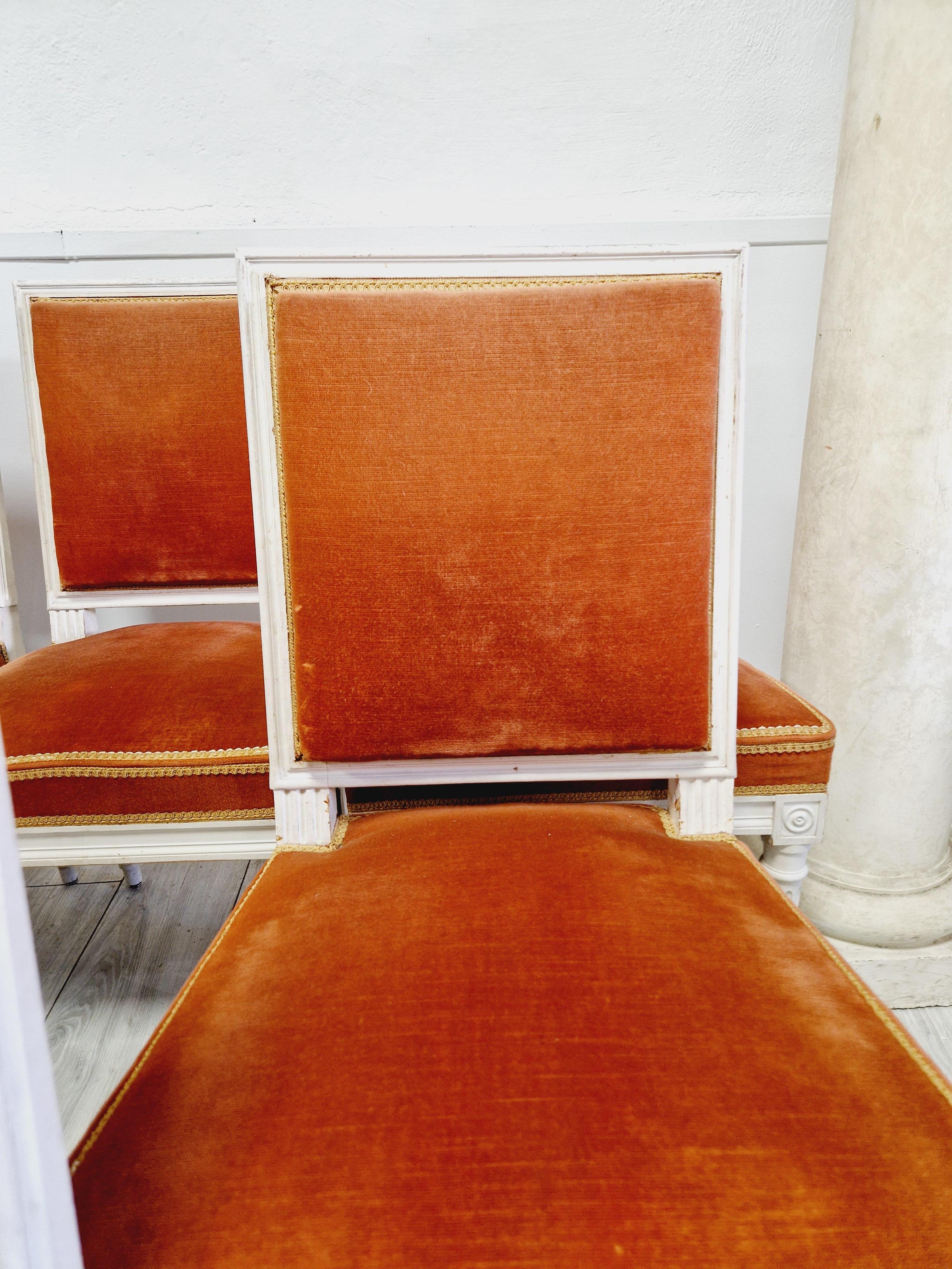 20th Century Antique French Louis XVI Dining Chairs For Sale
