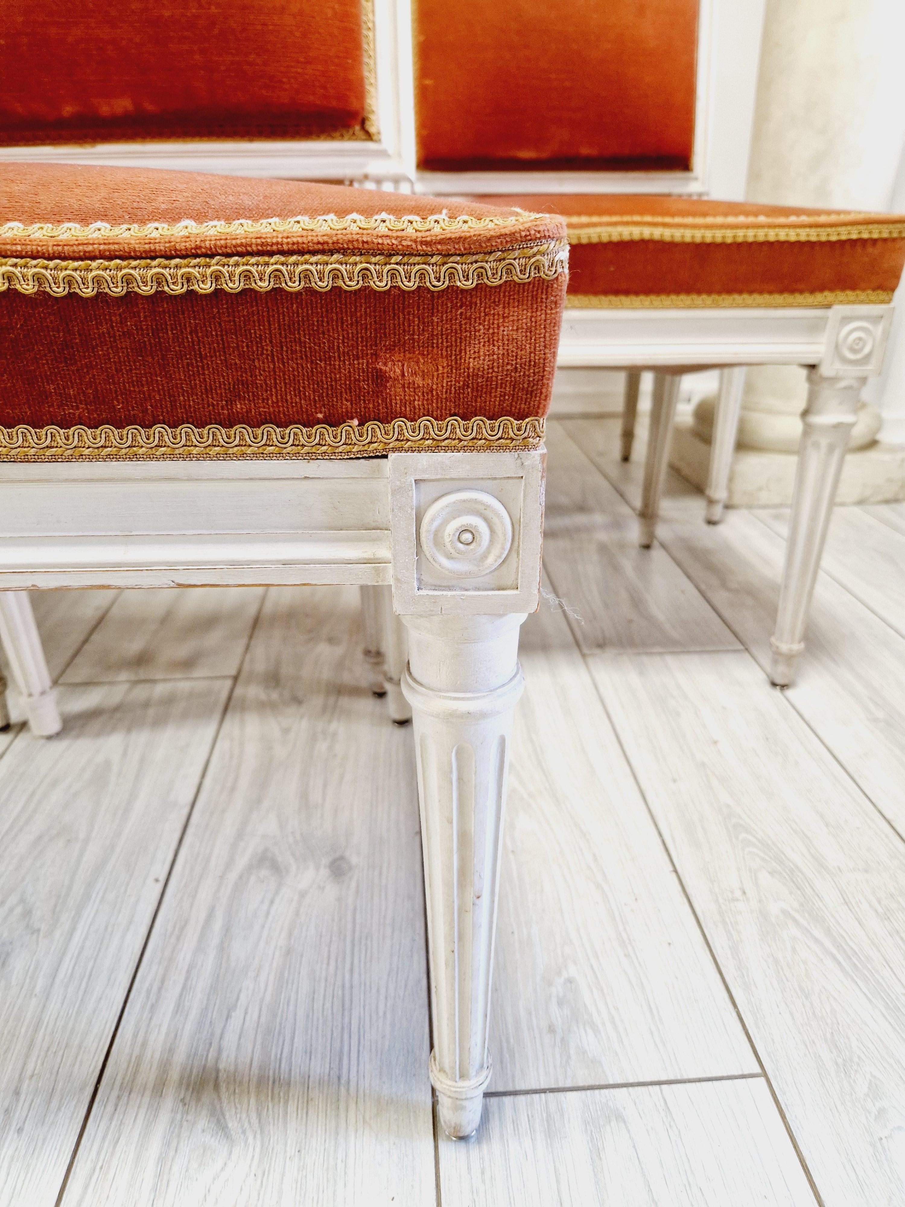 Antique French Louis XVI Dining Chairs For Sale 1