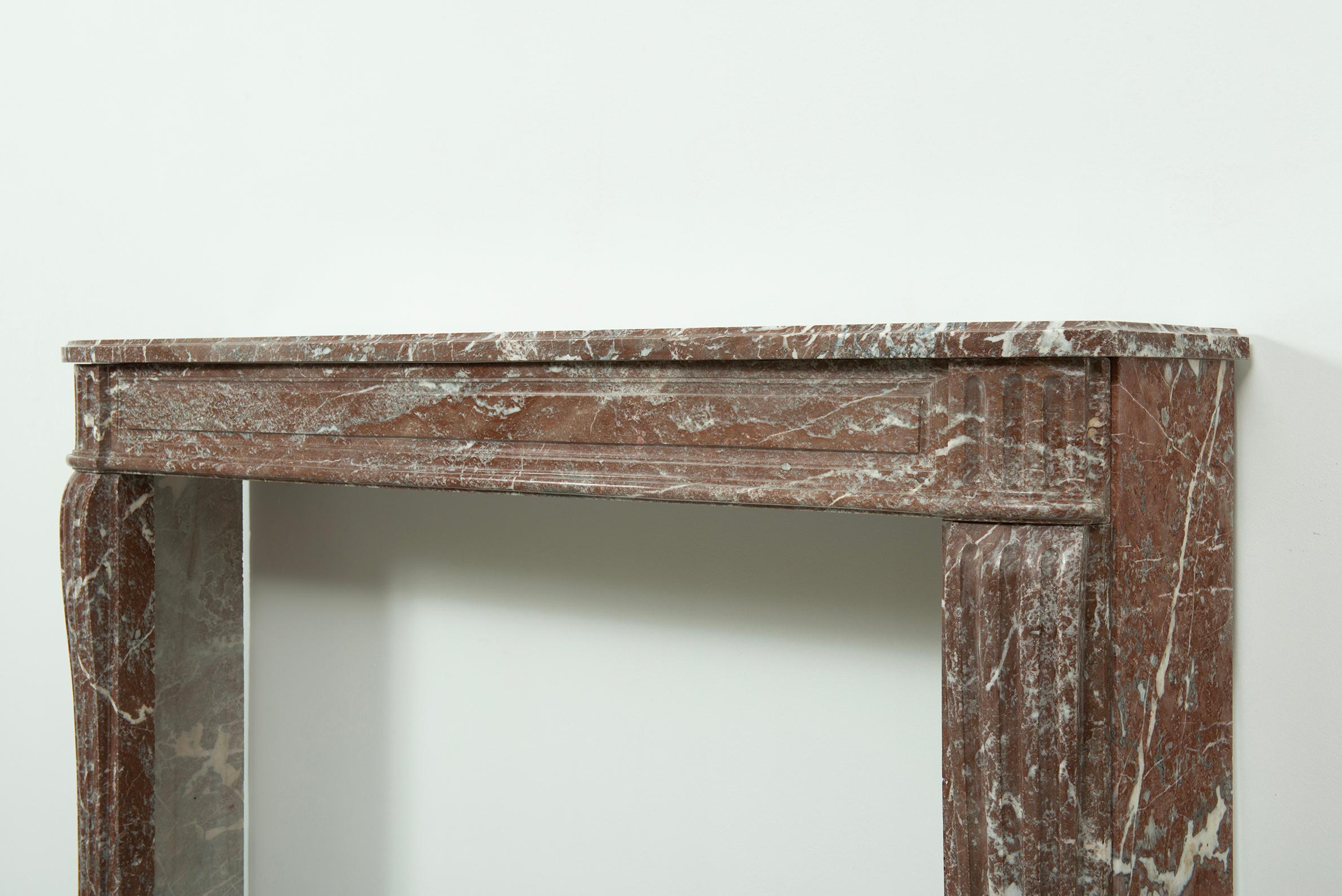 Repisa de chimenea Antique French Louis XVI en venta 5