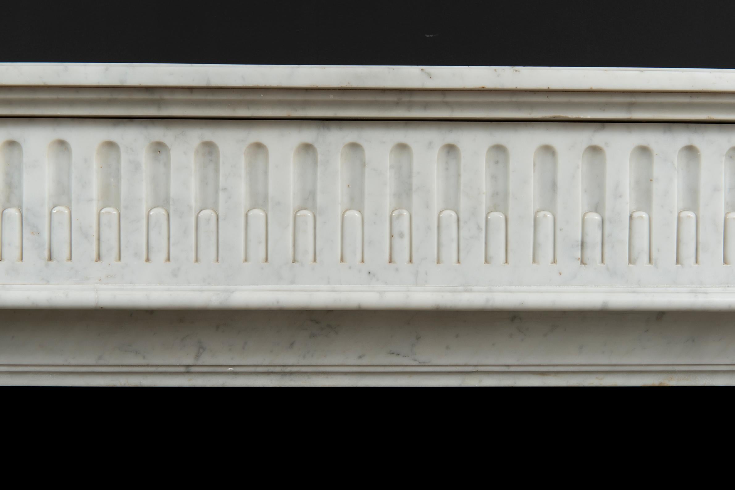 19th Century Antique French Louis XVI Fireplace Mantel