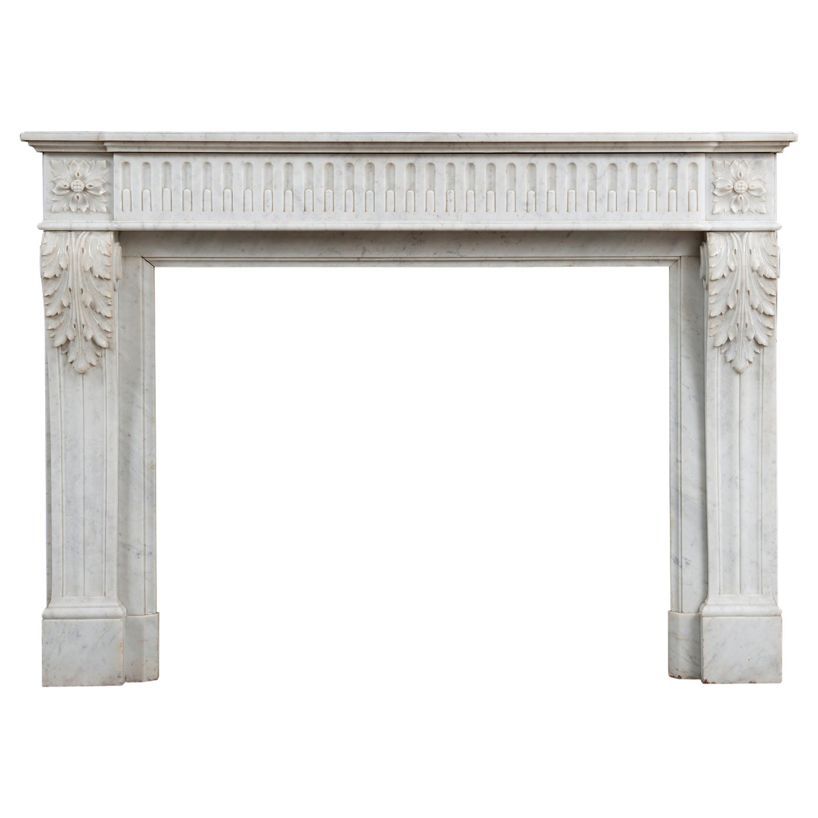 Antique French Louis XVI Fireplace Mantel