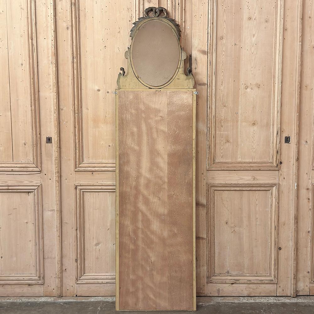 Antique French Luigi XVI specchio Trumeau dorato in vendita 9
