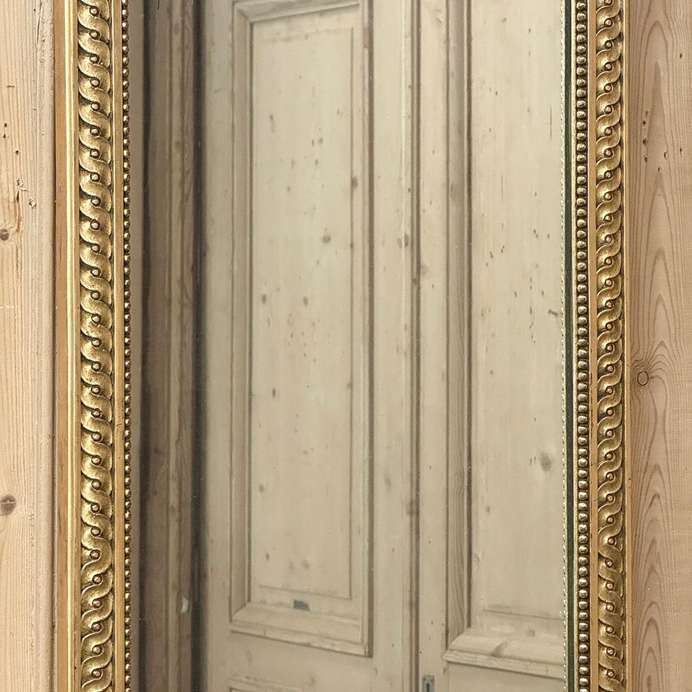 Antique French Luigi XVI specchio Trumeau dorato in vendita 2