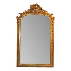 Antique French Louis XVI Giltwood Mirror