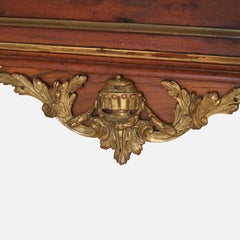 Antique French Louis XVI Inlaid Kingwood, Ormolu & Marble Top C1830
