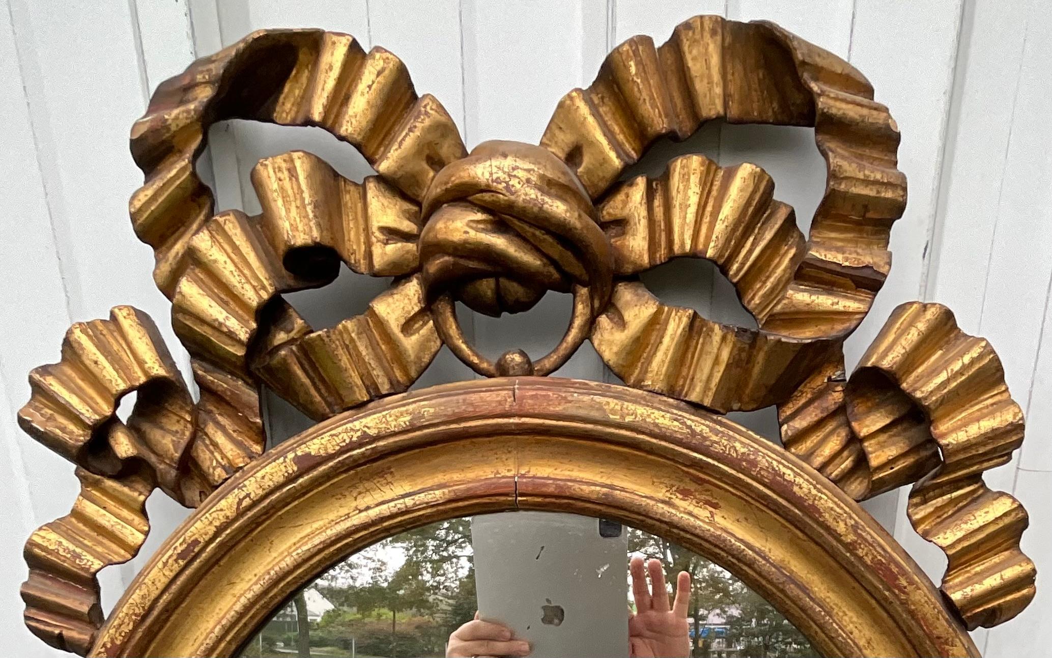 Late 19th Century Antique French Louis XVI Inspired Mirror, 19th Century – Timeless Elegance For Sale