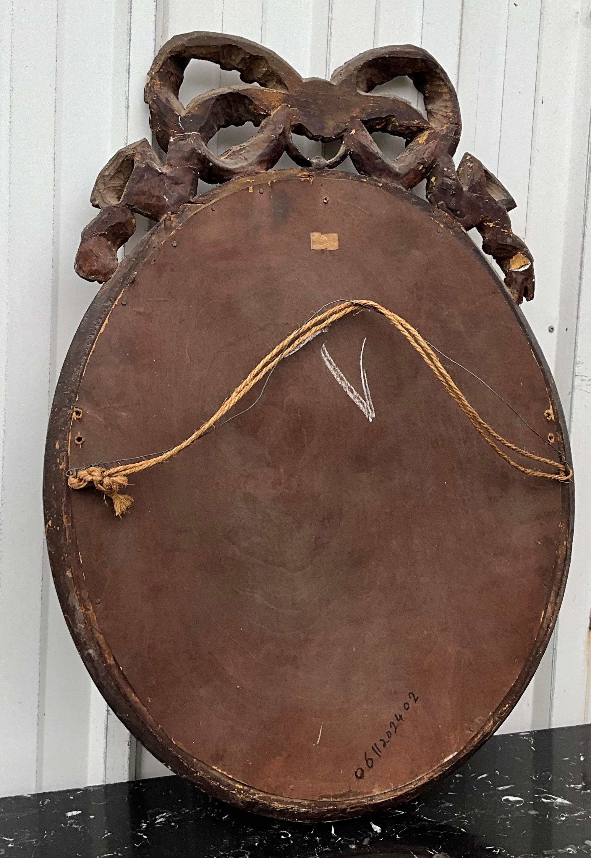 Antique French Louis XVI Inspired Mirror, 19th Century – Timeless Elegance For Sale 1