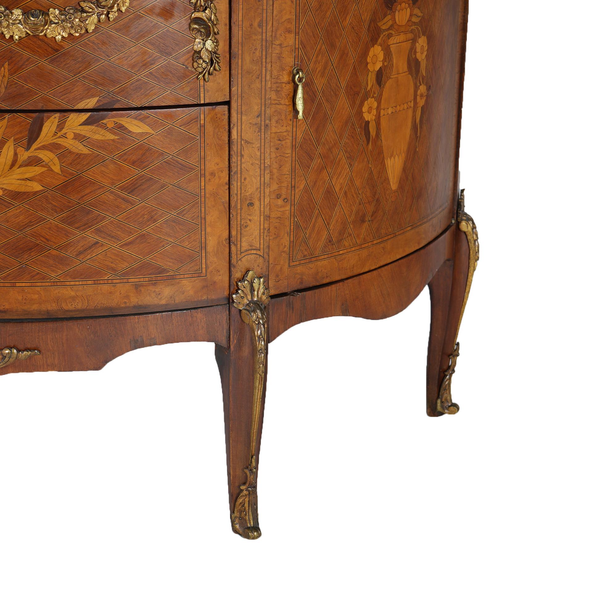 Antique French Louis XVI Kingwood Marquetry & Marble Console by Blanchet c1870 For Sale 15