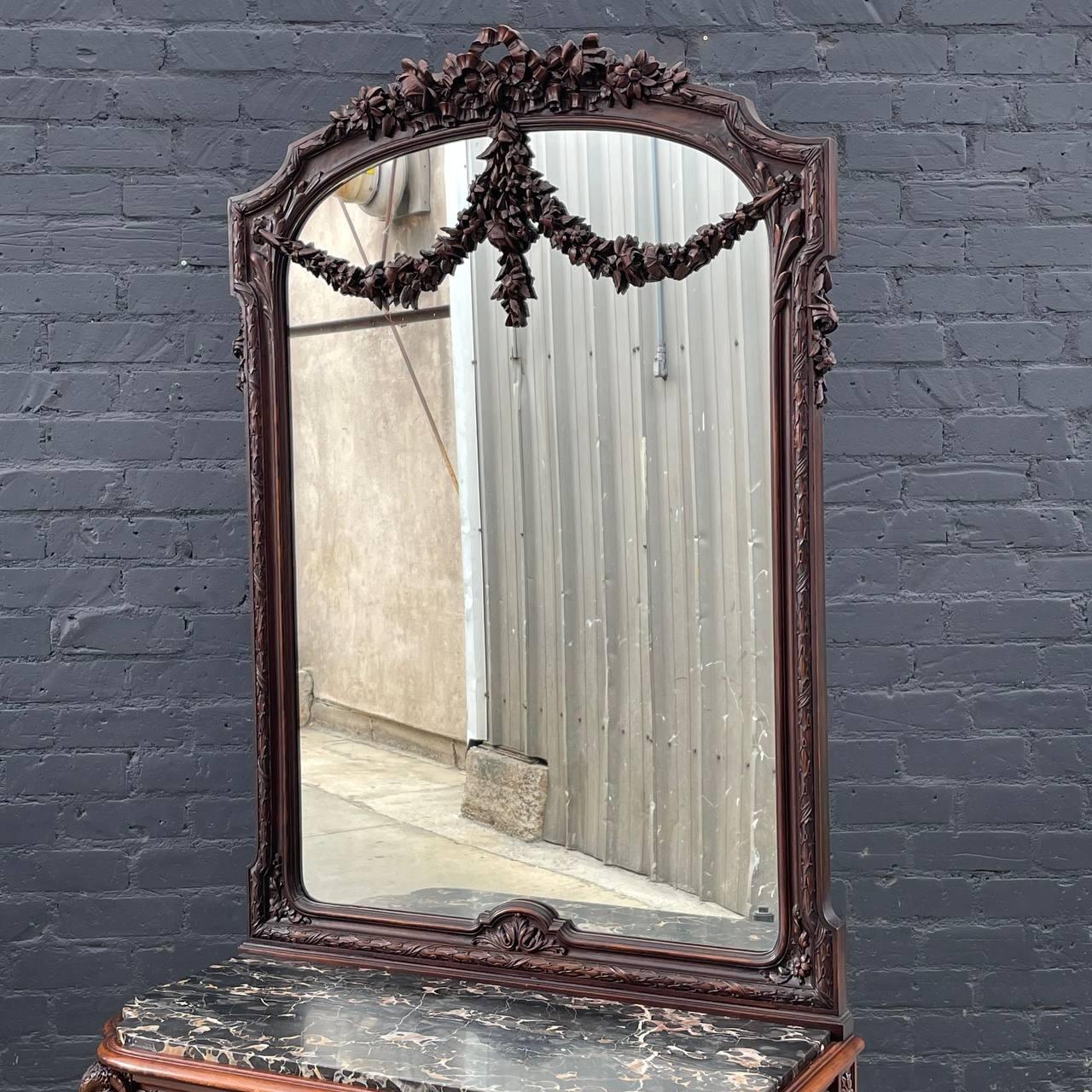 Antique French Louis XVI Louis XVI-Style Console Table with Mirror

Designer: Unknwon
Country: France
Manufacturer: Unknown
Materials: Carved Wood, Mirror
Style: French Louis XVI
Year: 1920’s

$7,500

Dimensions:
86”H x 28”W x