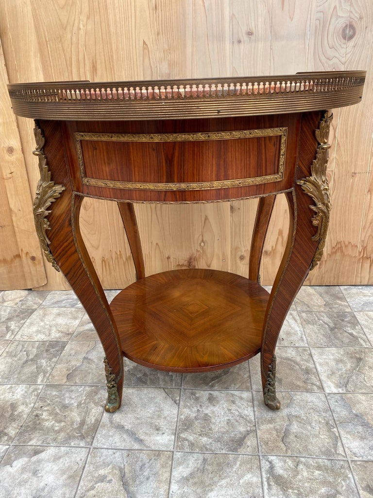 Antique French Louis XVI Mahogany Cocktail Table with Inlaid Marble Top — free download