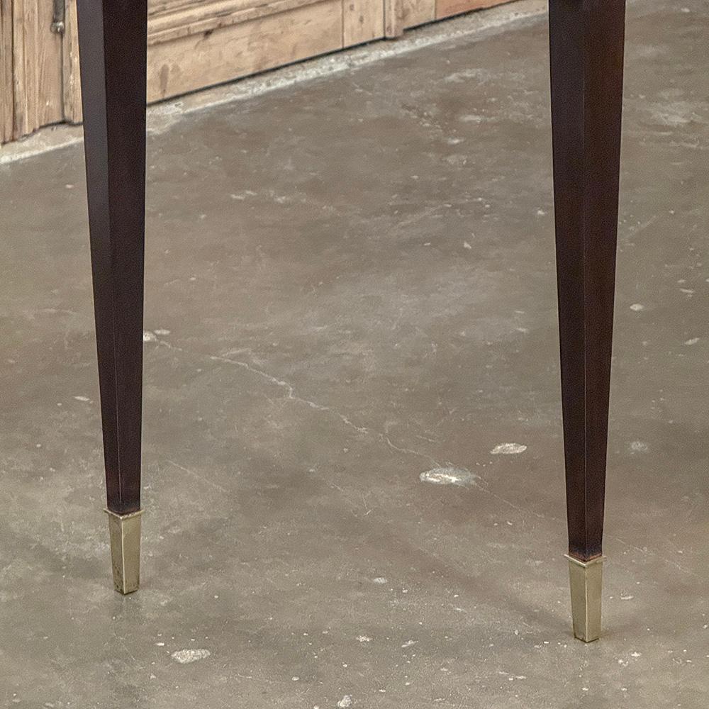 XX secolo Antique French Louis XVI Console in mogano con marmo nero in vendita