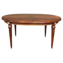 Antique French Louis XVI Mahogany Oval Dining Table