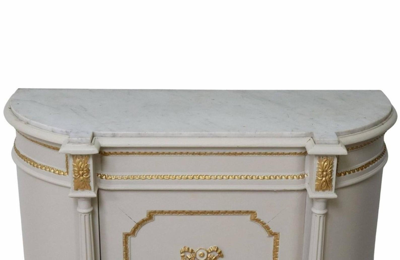 Antique French Louis XVI Maison Jansen Style Sideboard Server In Good Condition In Forney, TX