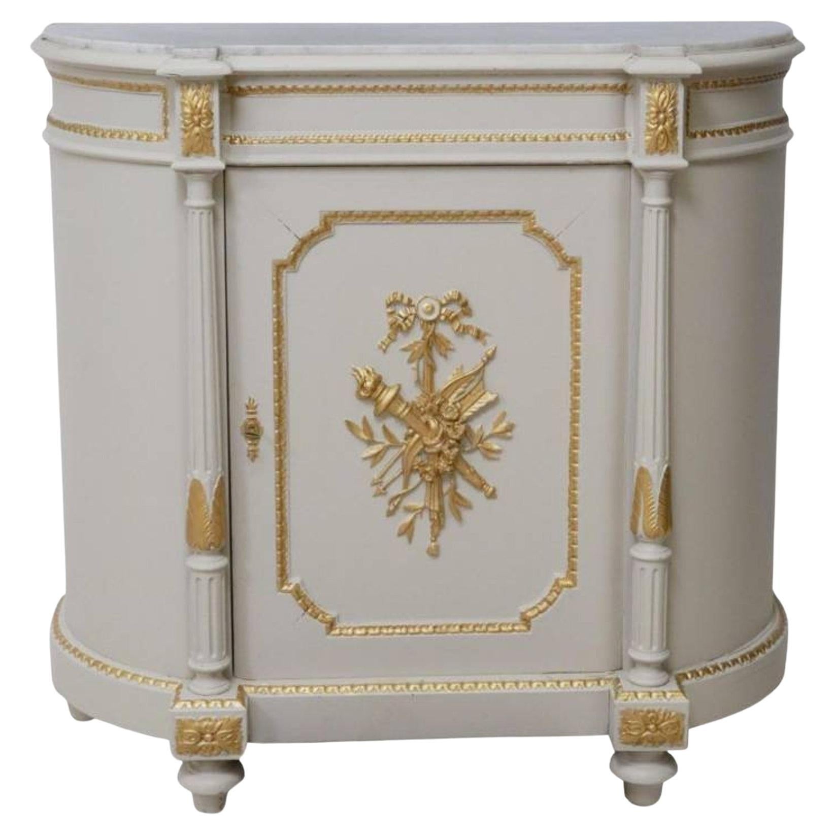 Antique French Louis XVI Maison Jansen Style Sideboard Server