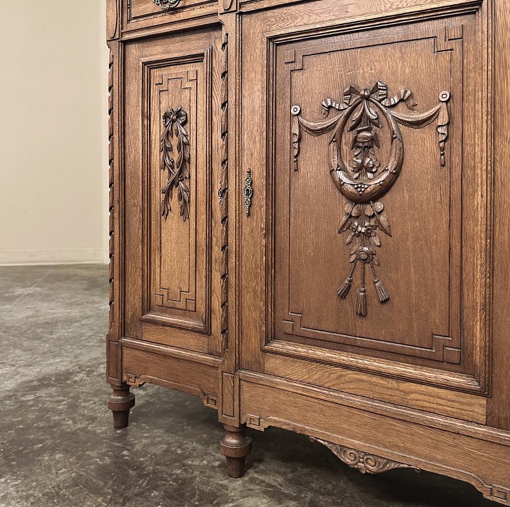 Antique French Louis XVI Marble Top Buffet For Sale 8