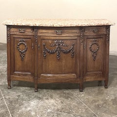Antique French Louis XVI Marble Top Buffet