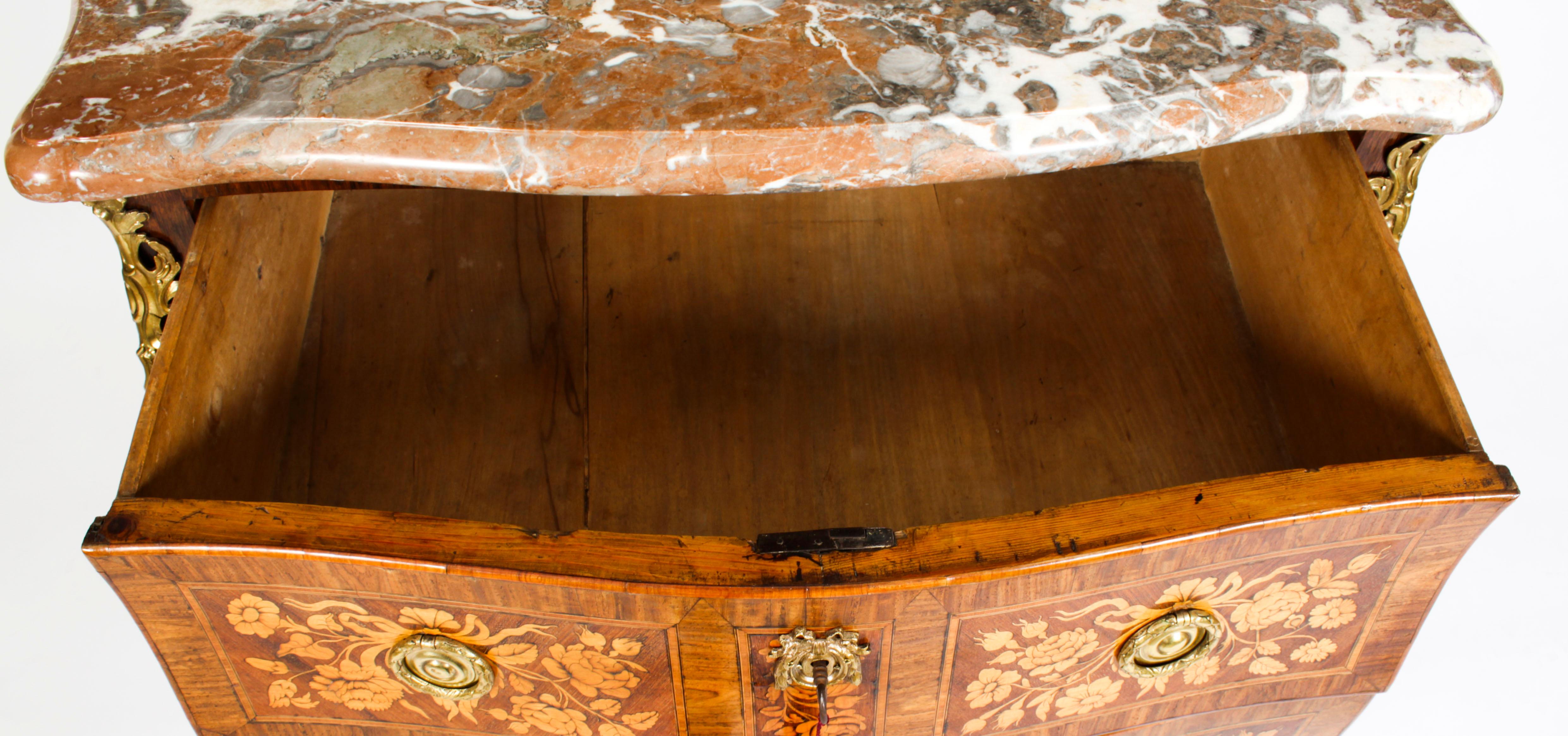 Antique French Louis XVI Marquetry Commode Chest 18th C 9