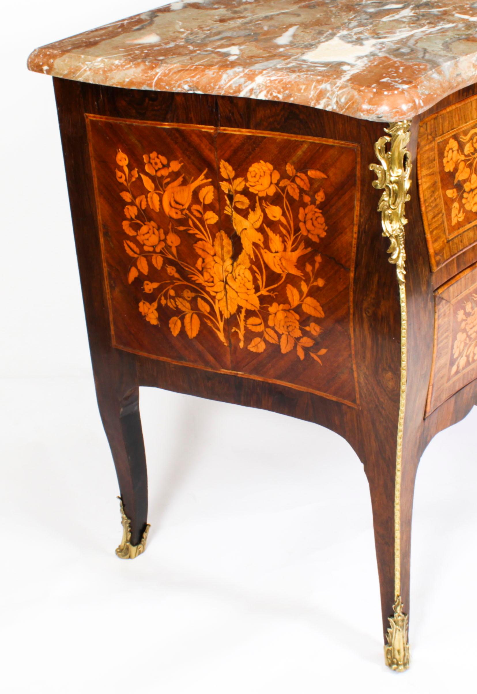 Antique French Louis XVI Marquetry Commode Chest 18th C 10