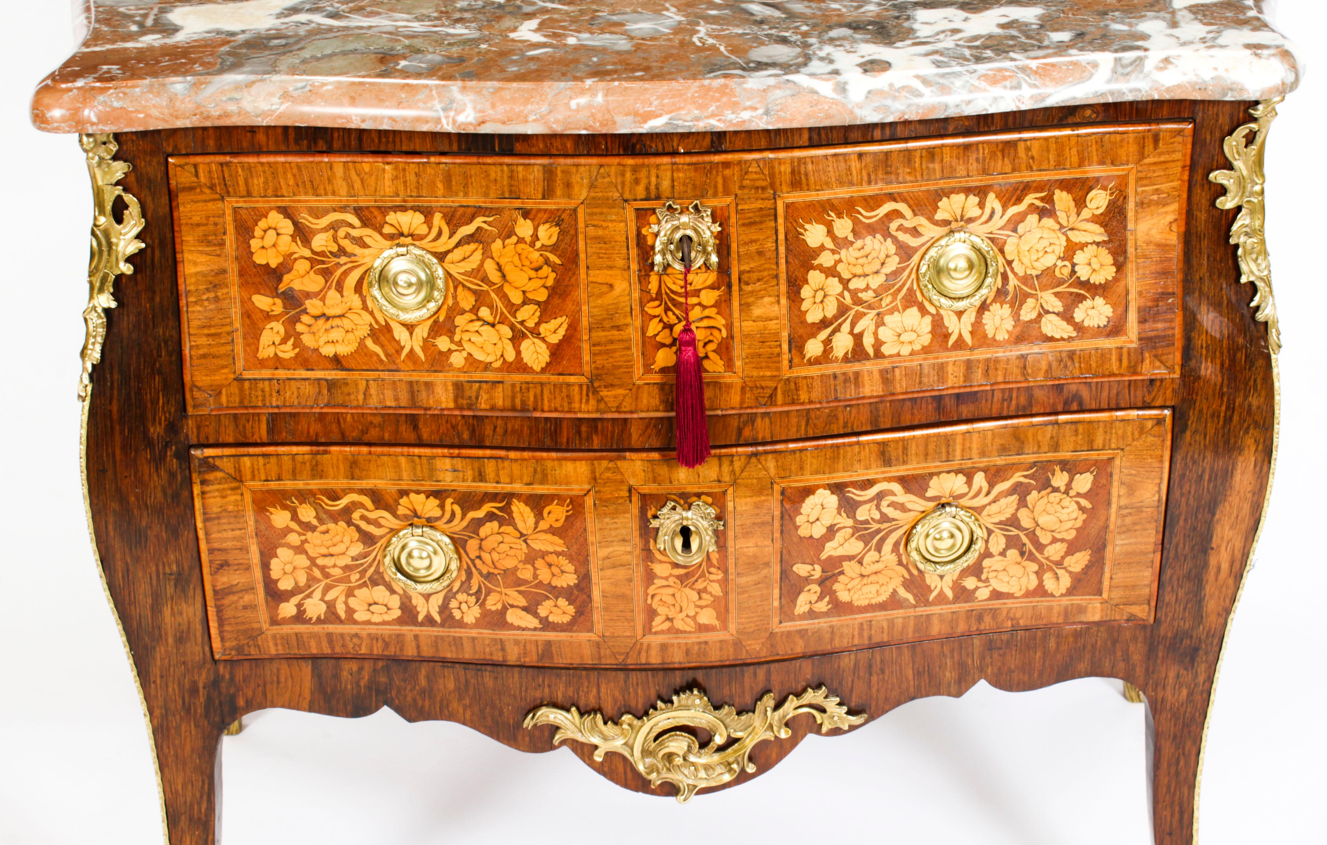 Antique French Louis XVI Marquetry Commode Chest 18th C 2
