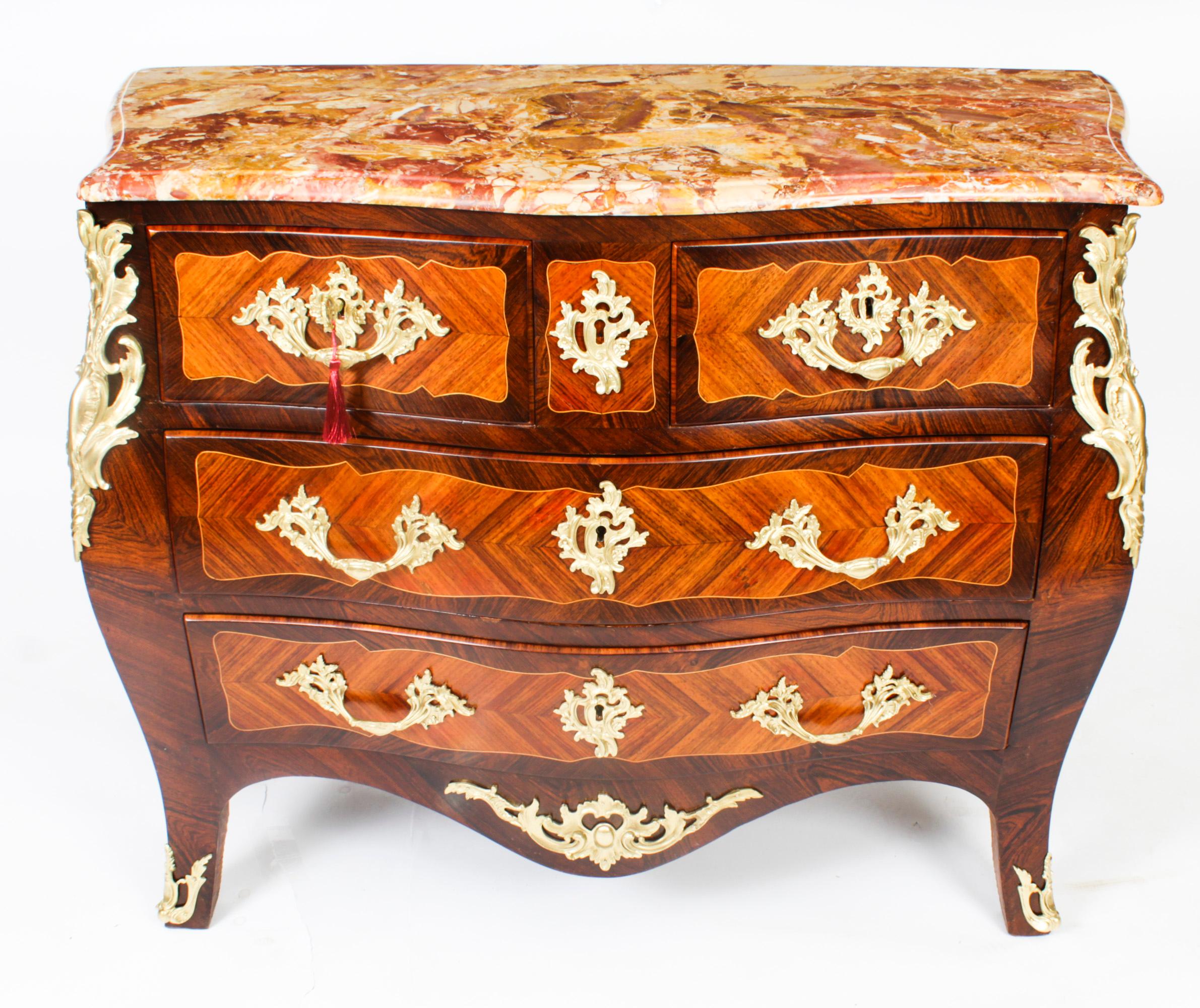 Antique French Louis XVI Marquetry Commode Chest 18th Century For Sale 5