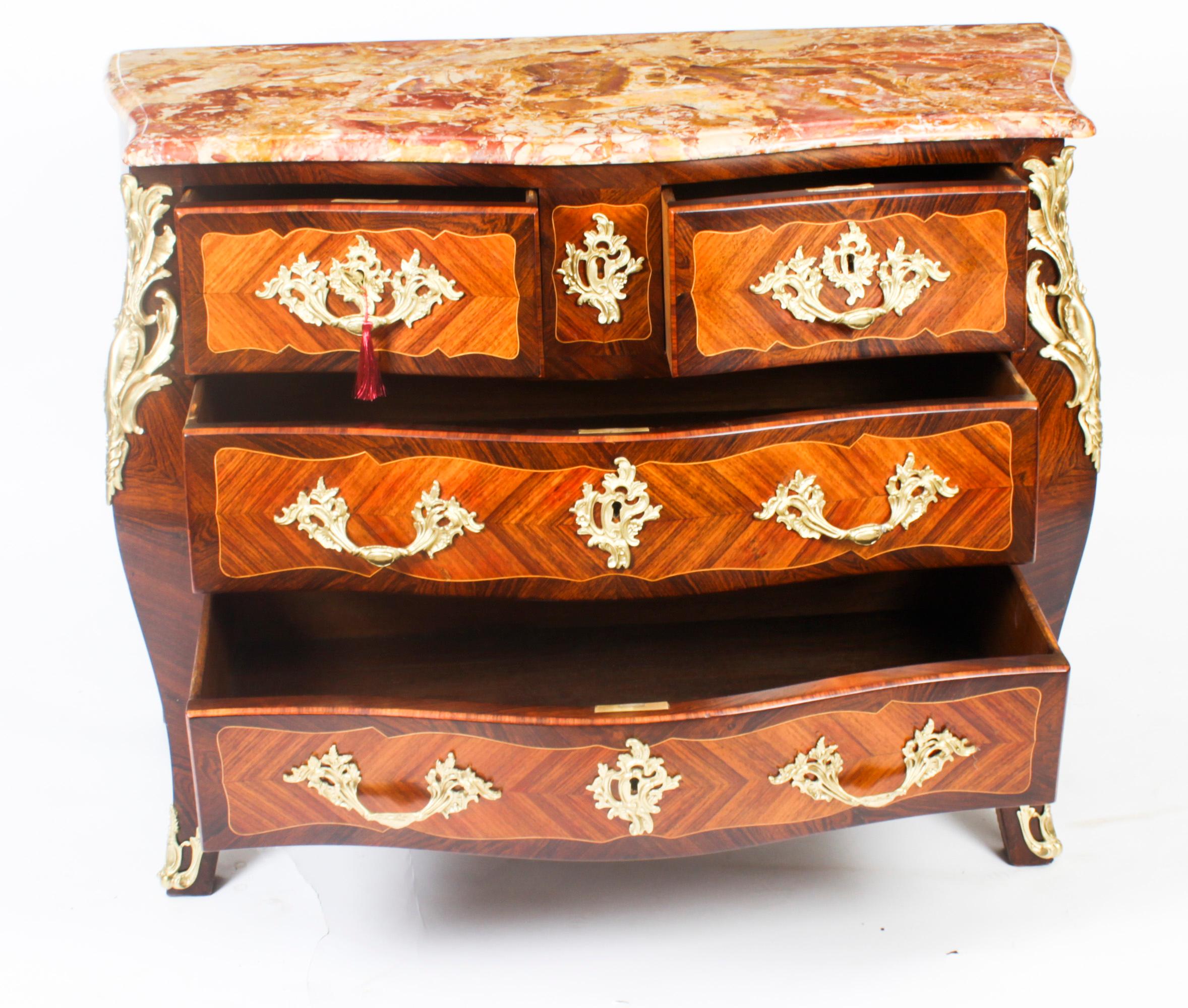 Antique French Louis XVI Marquetry Commode Chest 18th Century For Sale 11