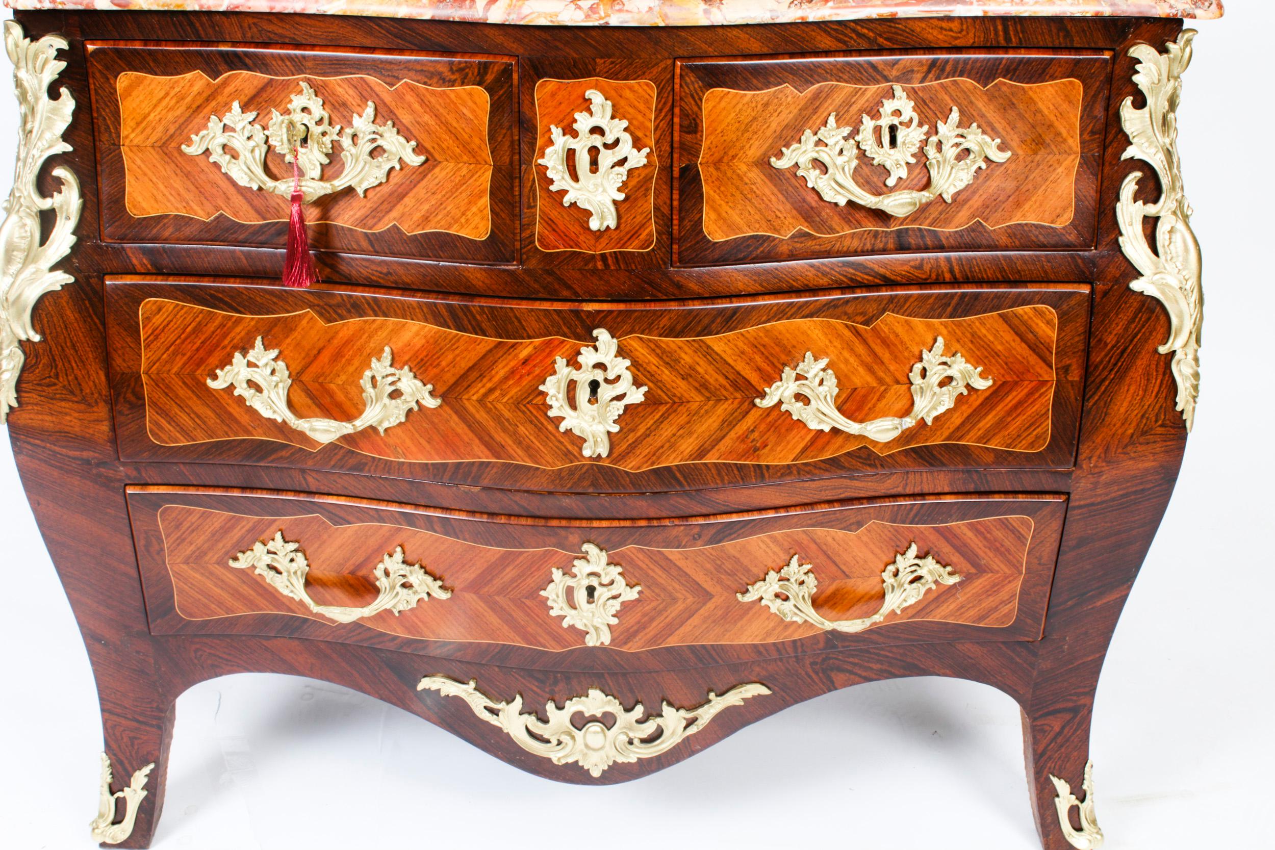 Late 18th Century Antique French Louis XVI Marquetry Commode Chest 18th Century For Sale