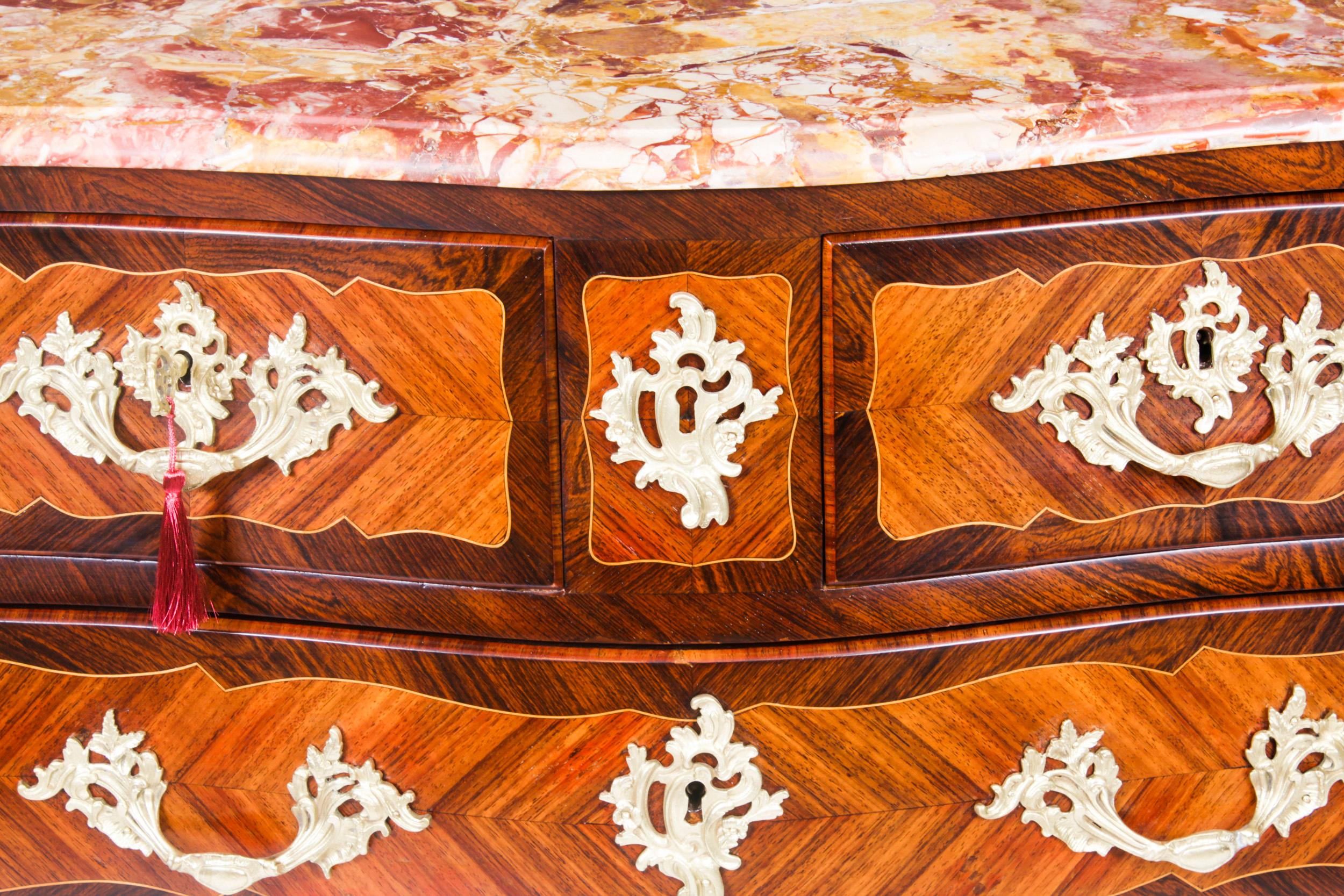 Antique French Louis XVI Marquetry Commode Chest 18th Century For Sale 3