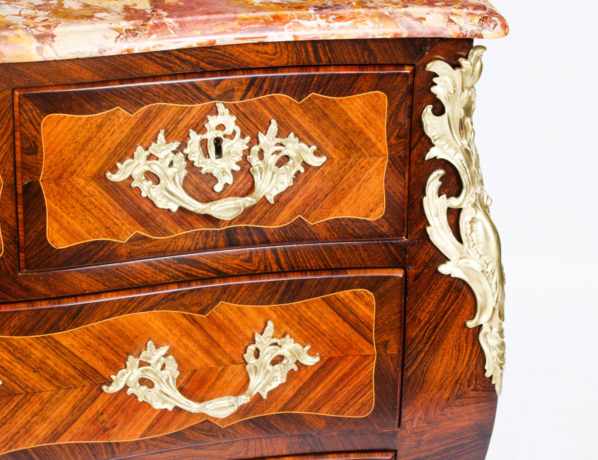 Antique French Louis XVI Marquetry Commode Chest 18th Century For Sale 4
