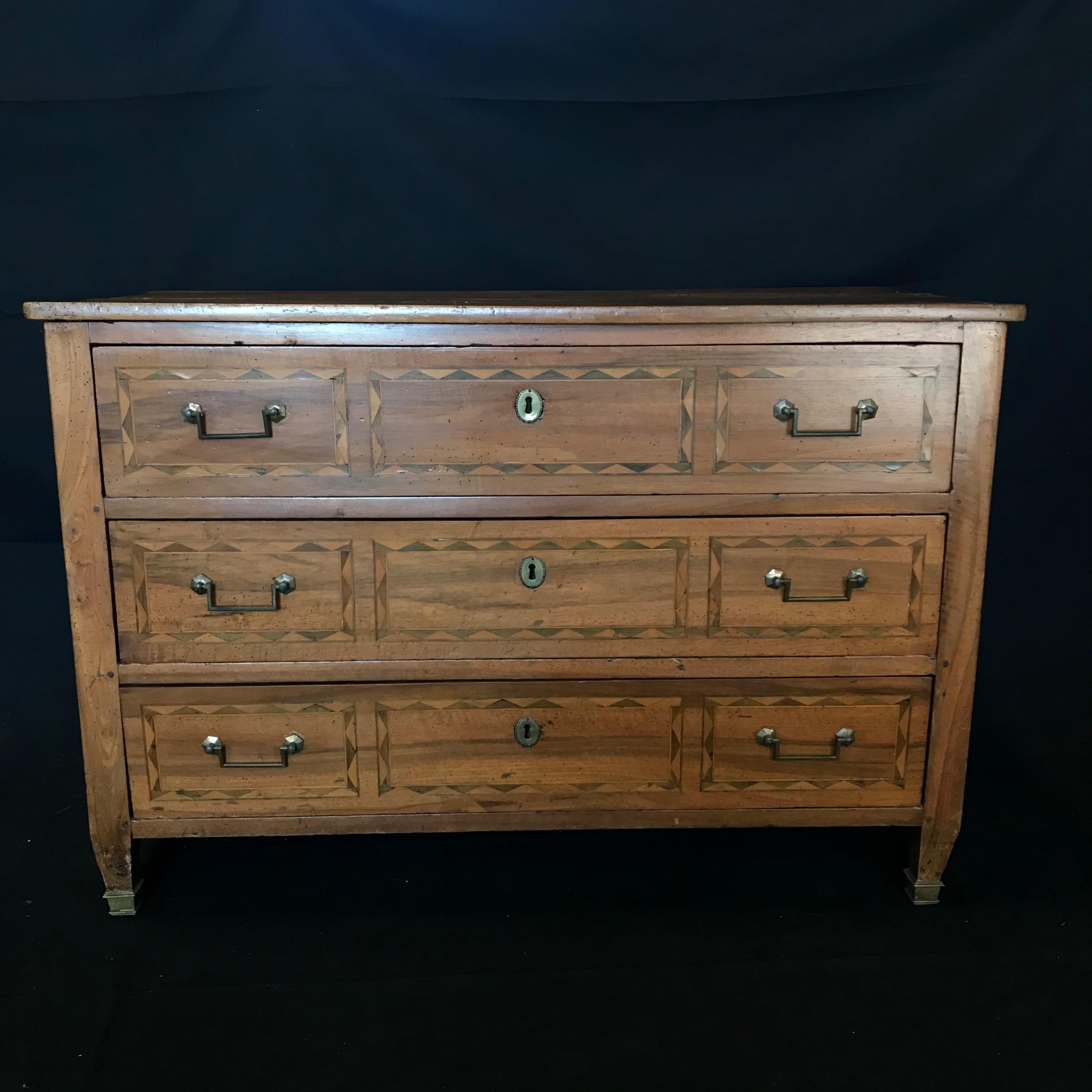 Antique French Louis XVI Marquetry Commode Chest of Drawers 12