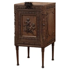 Argentier néoclassique français ancien ~ Cabinet en argent ~ Table de nuit