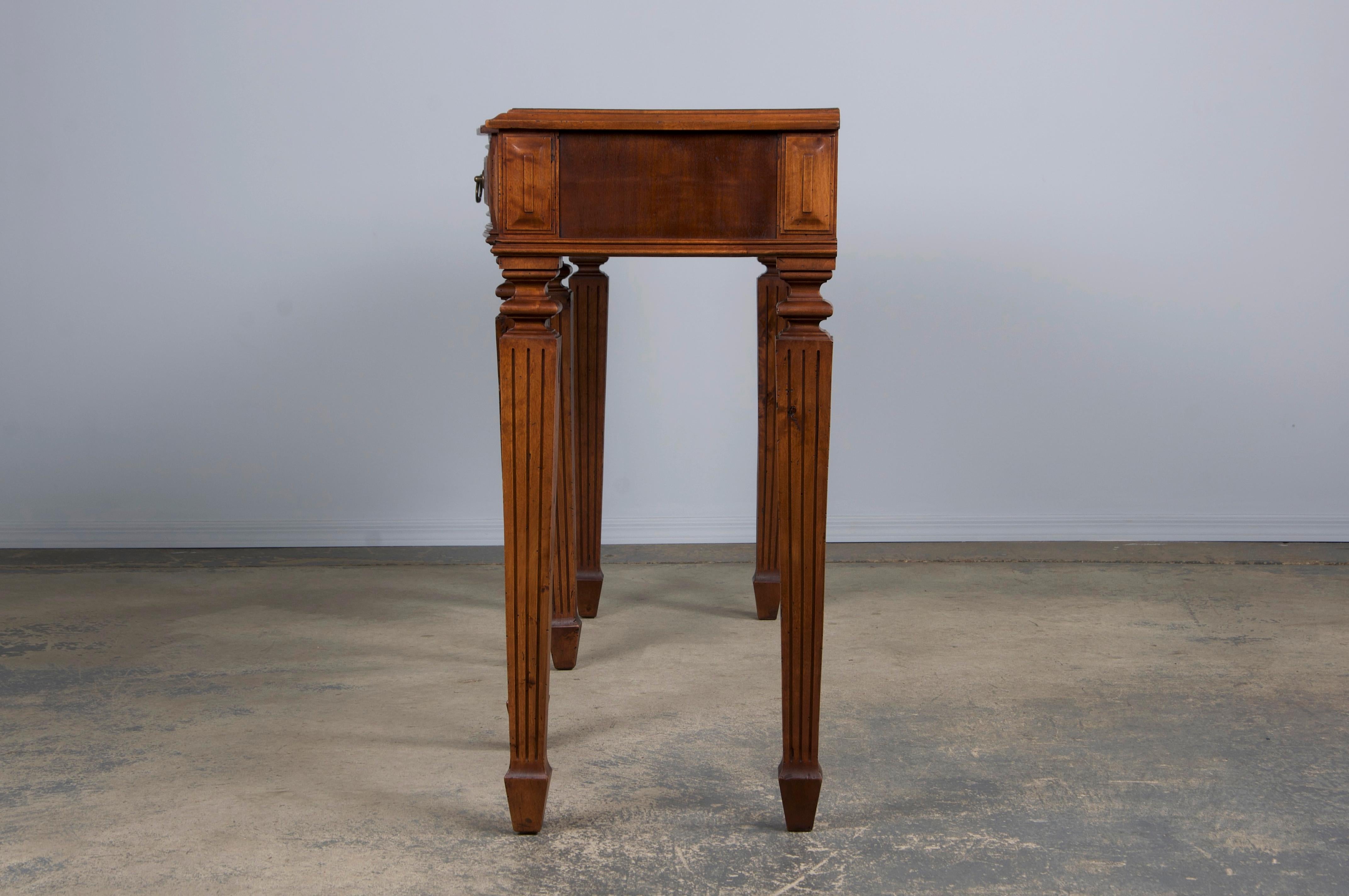 Antique French Louis XVI Neoclassical Style Mahogany Console Table For Sale 6