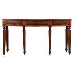 Antique French Luigi XVI Stile Neoclassico Tavolo Consolle in Mogano