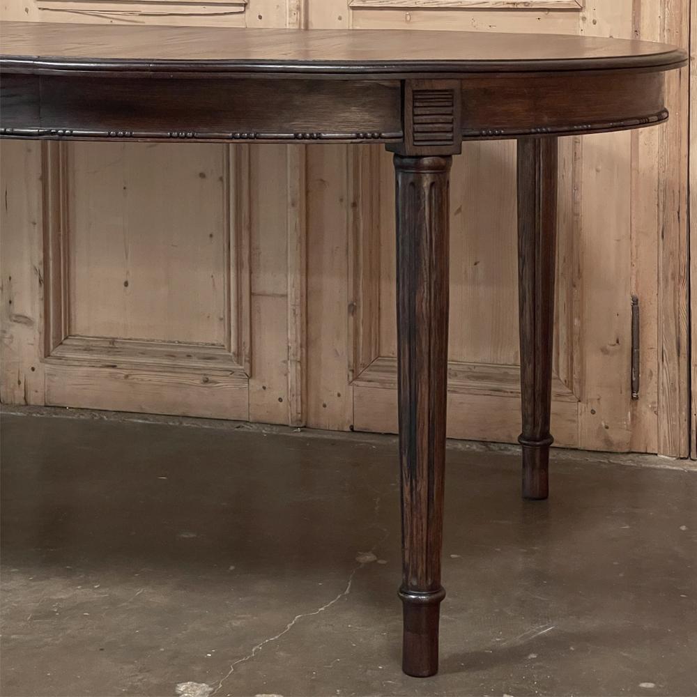 Antique French Louis XVI Oval Banquet Table 3