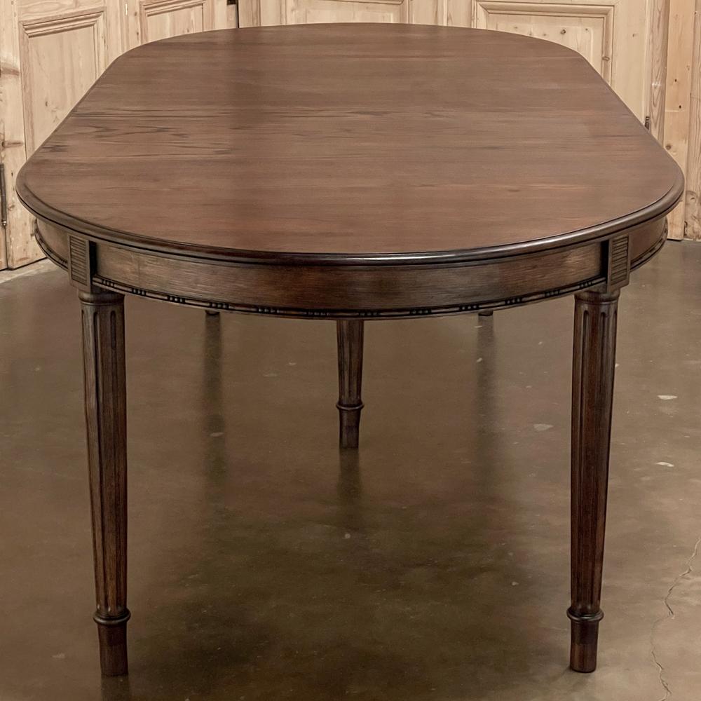 20th Century Antique French Louis XVI Oval Banquet Table