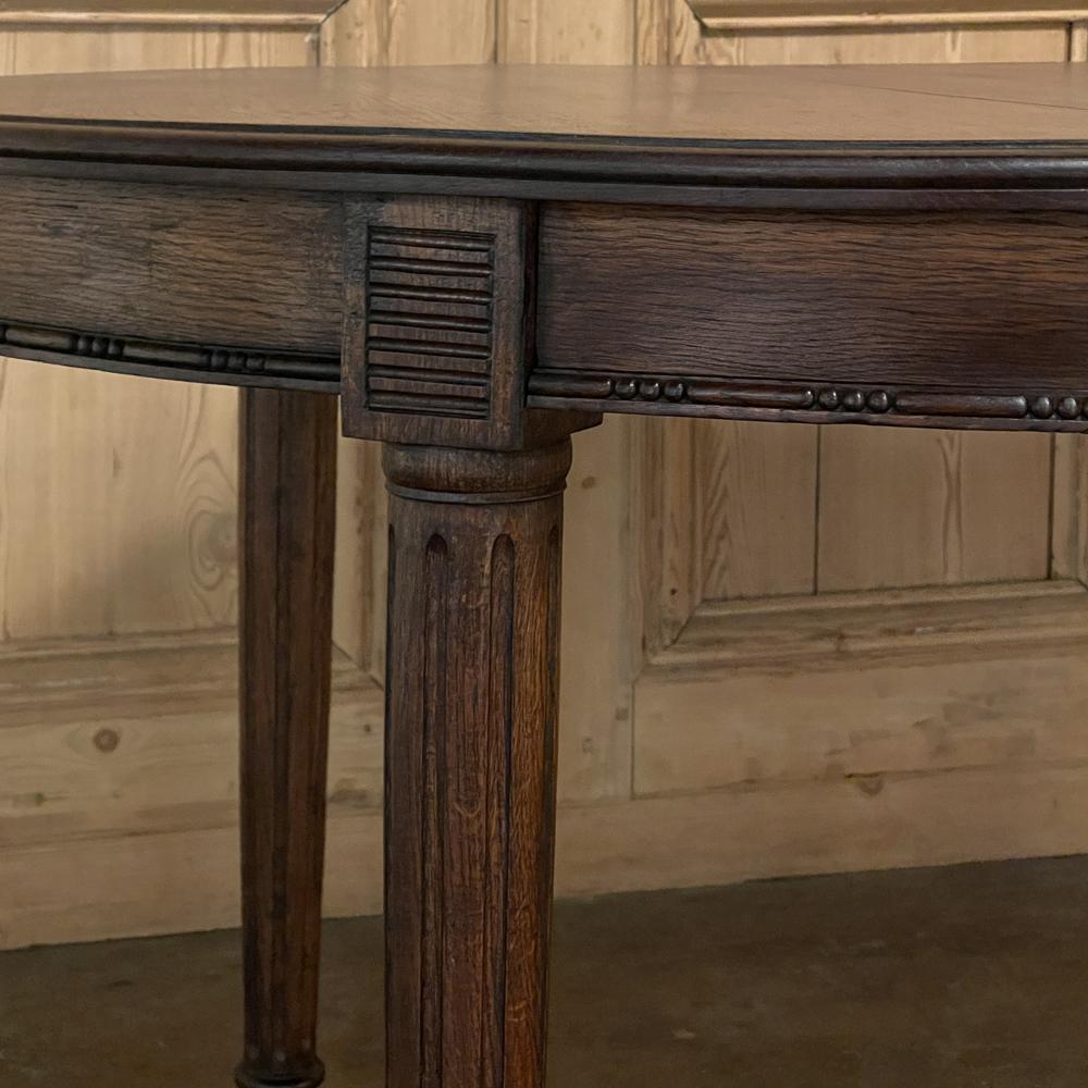 Antique French Louis XVI Oval Banquet Table 1