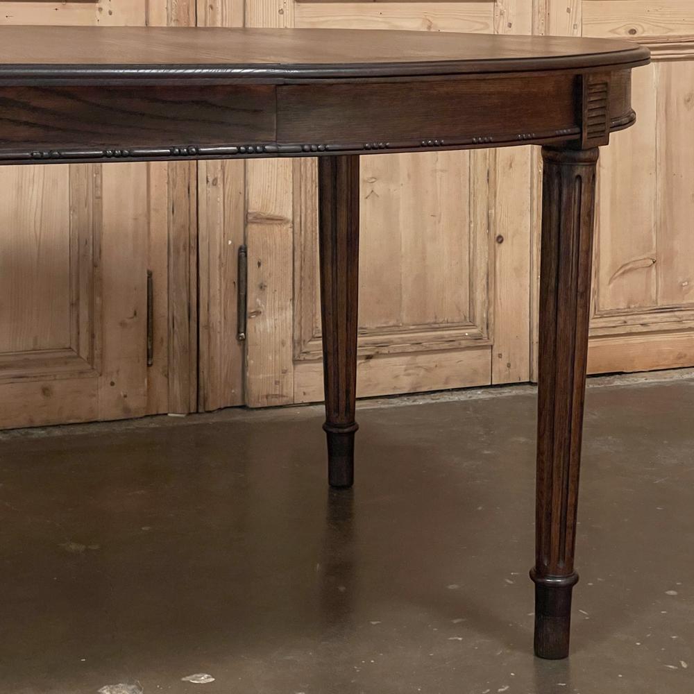 Antique French Louis XVI Oval Banquet Table 2