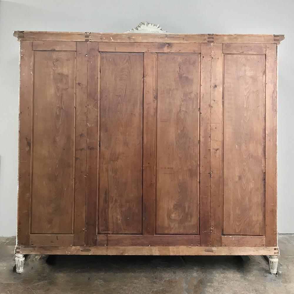 Antique French Louis XVI Painted Armoire 5