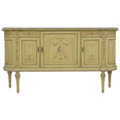 Antique French Louis XVI Painted Buffet