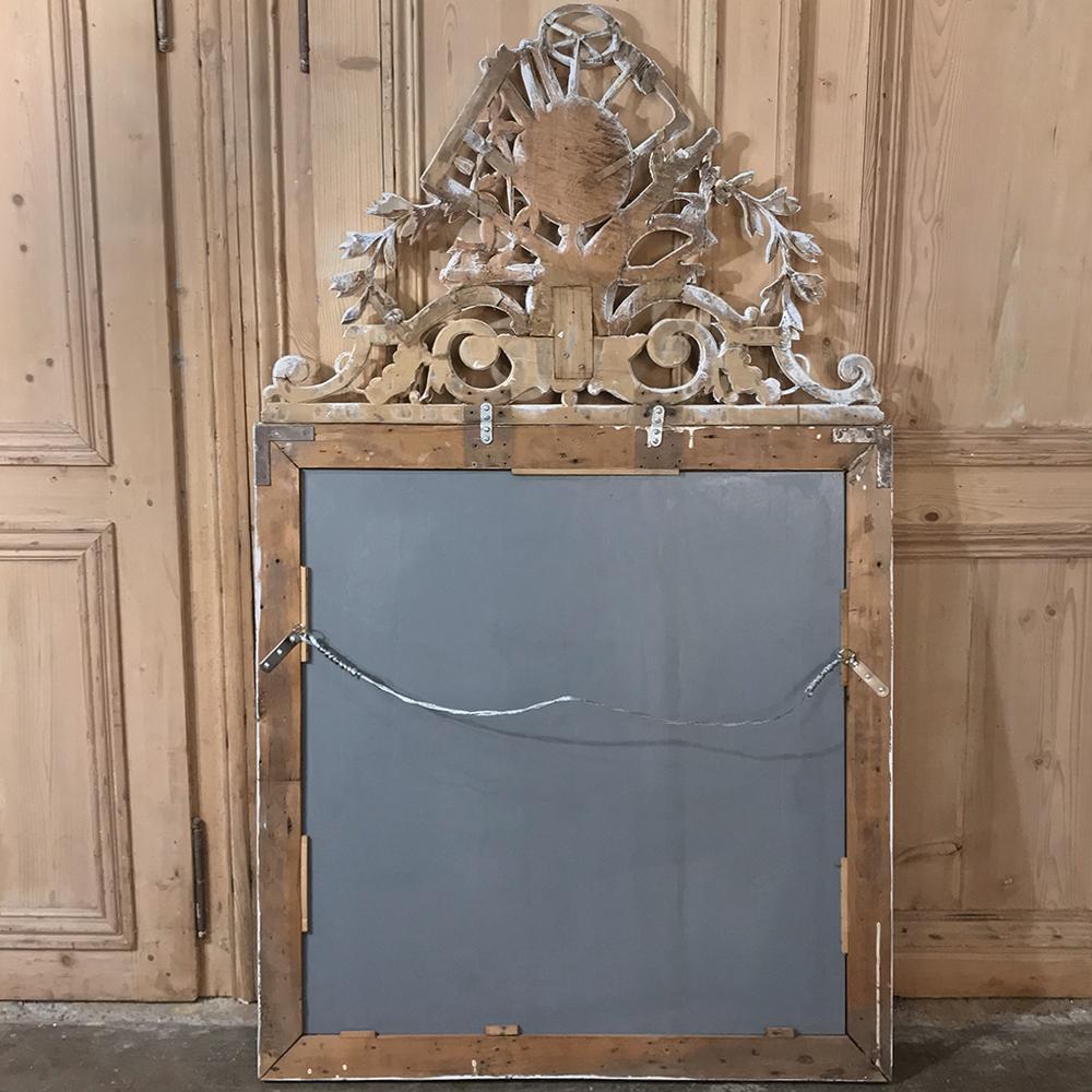 Antique French Louis XVI Painted Mirror For Sale 4