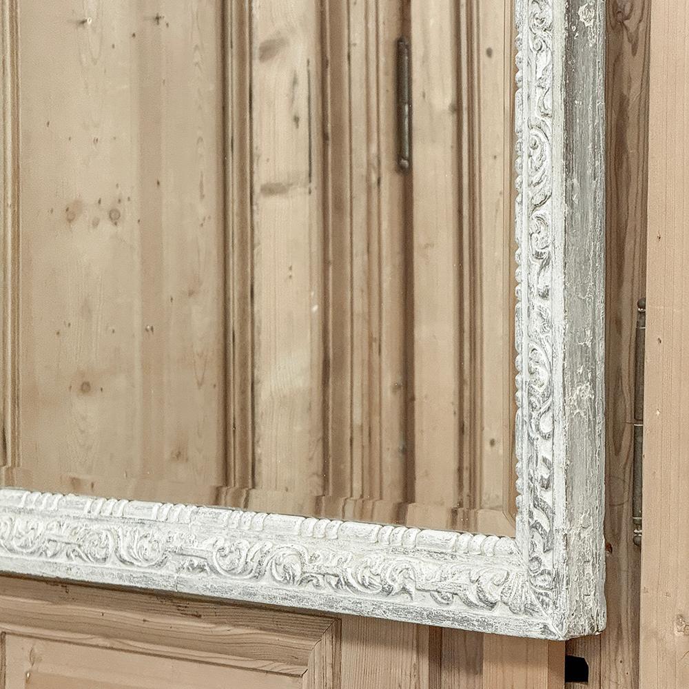 Antique French Louis XVI Painted Mirror For Sale 6