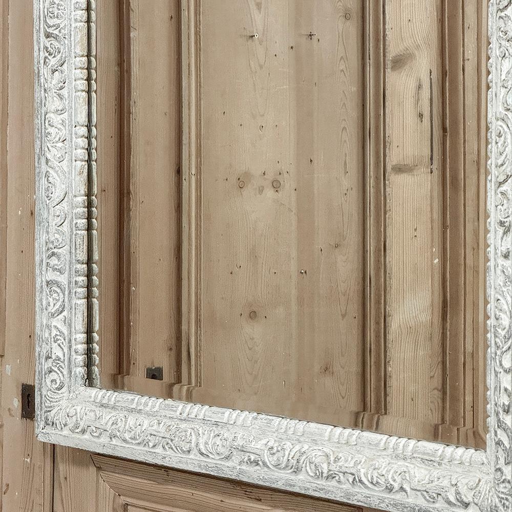 Antique French Louis XVI Painted Mirror For Sale 7