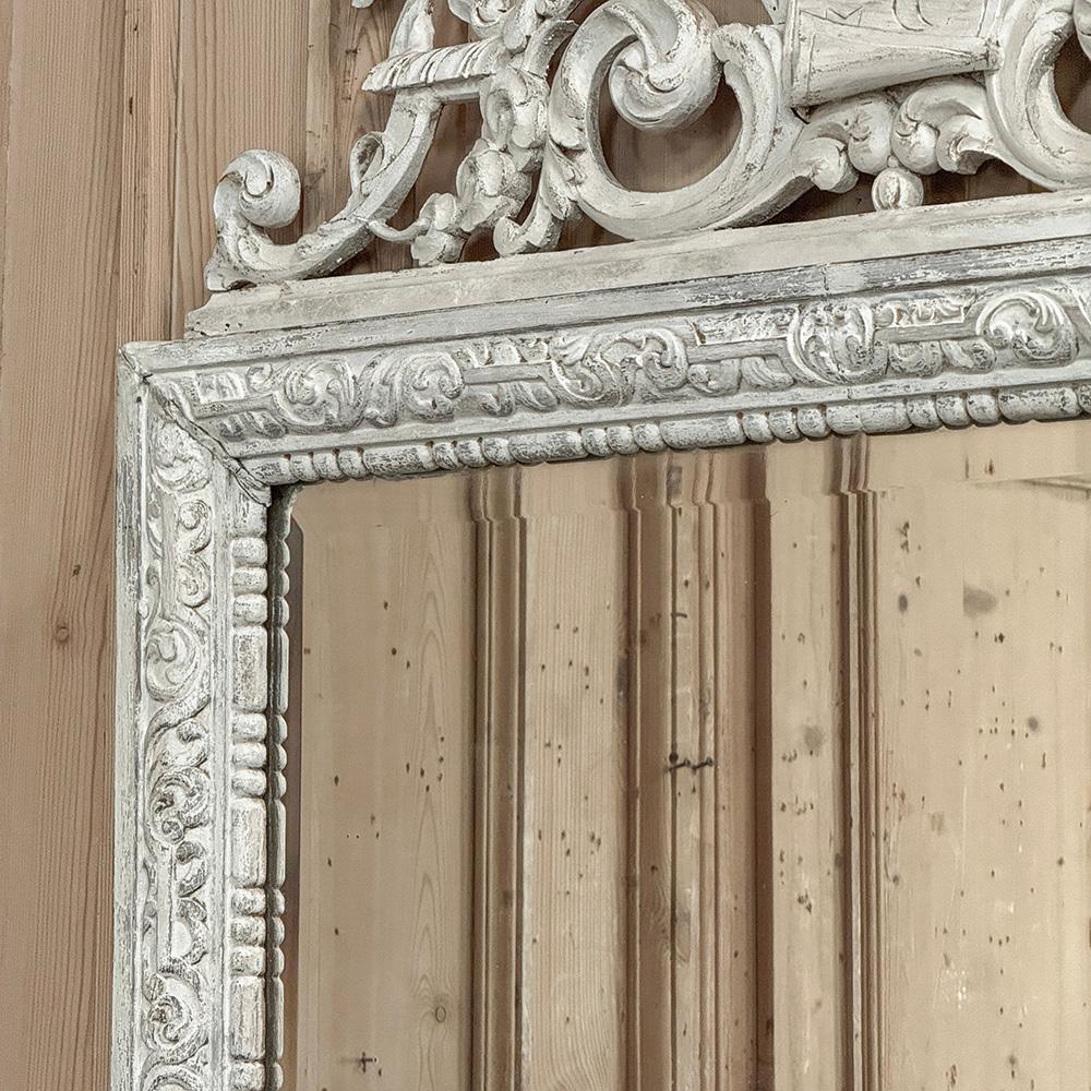 Antique French Louis XVI Painted Mirror For Sale 8